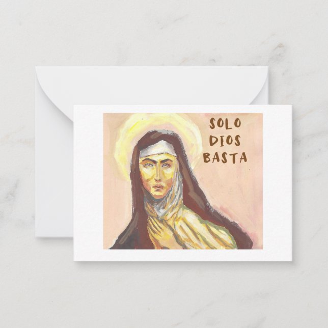St. Teresa of Avila card Mitteilungskarte (Vorderseite)