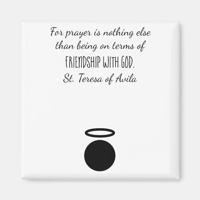 St. Teresa of Avila Quote Magnet (Vorne)