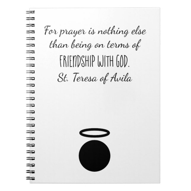 St. Teresa of Avila Quote Notebook Notizblock (Vorderseite)