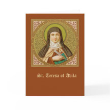 St Teresa of Avila (SNV27) Blank Greeting