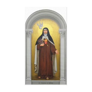 St. Teresa von Avila Carmelite Nun Leinwanddruck