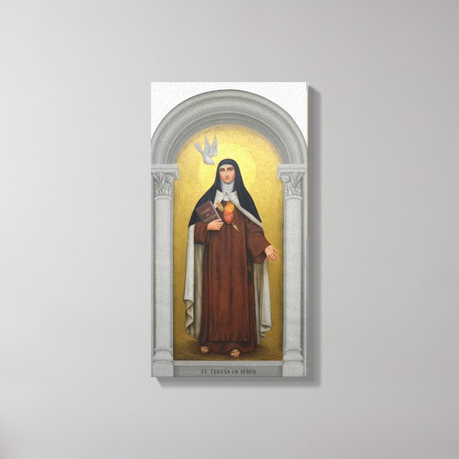 St. Teresa von Avila Carmelite Nun Leinwanddruck (Vorderseite)
