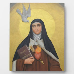 St. Teresa von Avila Katholische Karmelitenheilige Fotoplatte