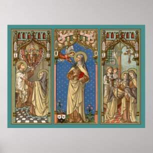 St. Teresa von Avila (SAU 28) Tripartite Poster