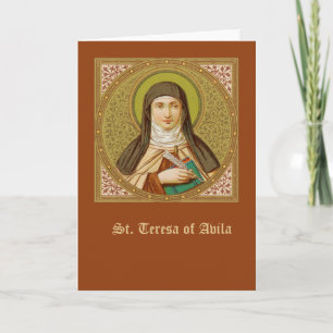 St. Teresa von Avila (SNV27) Leere Grußkarte Karte
