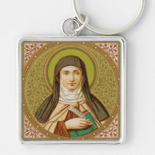 St. Teresa von Avila (SNV 27) Premium Square Schlüsselanhänger