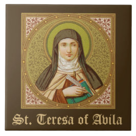 St. Teresa von Avila (SNV 27) (Square Image) Fliese