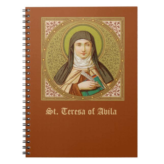St. Teresa von Avila (SNV 27) (Square Image) Notizblock (Vorderseite)