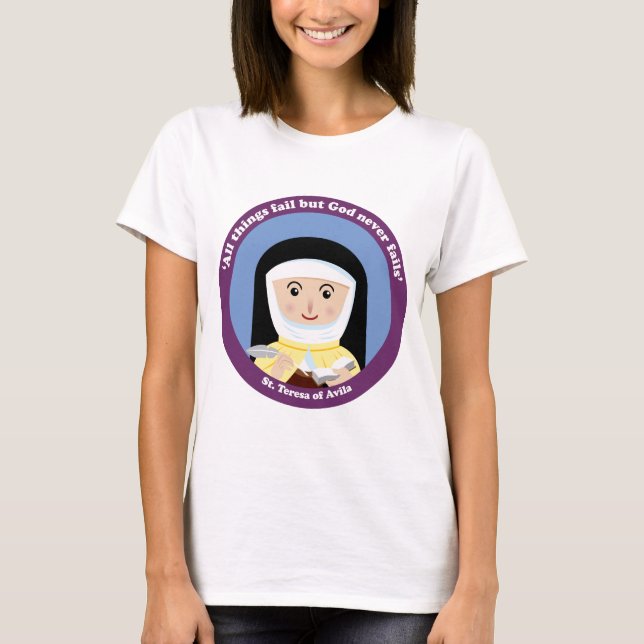 St Teresa von Avila T-Shirt (Vorderseite)