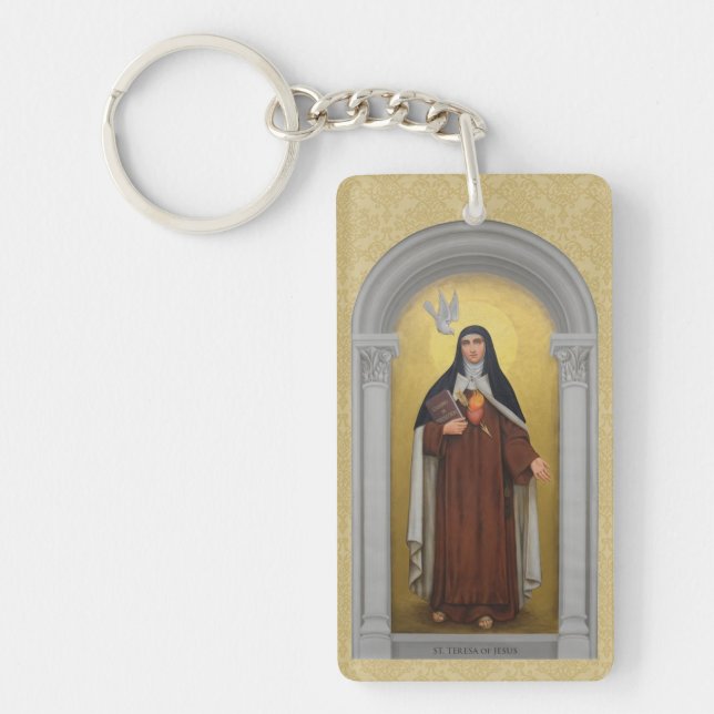 St Teresa von Avila Teresa von Jesus-Gebet Schlüsselanhänger (Vorderseite)