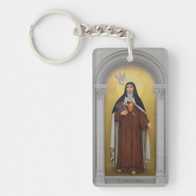 St. Teresa von Avila Teresa von Jesus Gebet Schlüsselanhänger (Vorderseite)