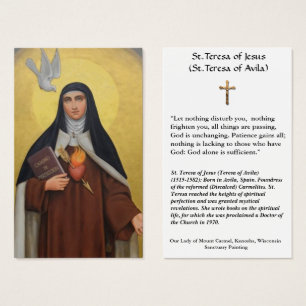 St. Teresa von Avila Teresa von Jesus Heilige Kart
