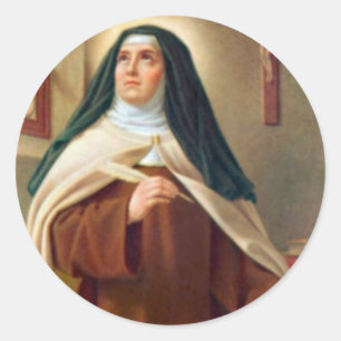 St Teresa von Carmelite Nonne Avila Runder Aufkleber