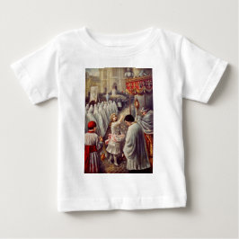 St. Teresa wirft Blume zum gesegneten Sakrament Baby T-shirt