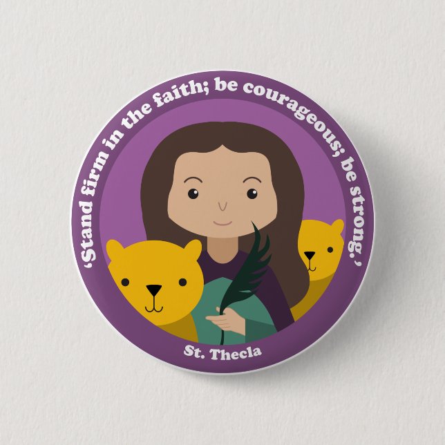 St. Thecla Button (Vorderseite)