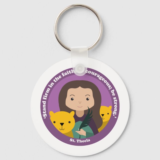 St. Thecla Schlüsselanhänger (Vorderseite)