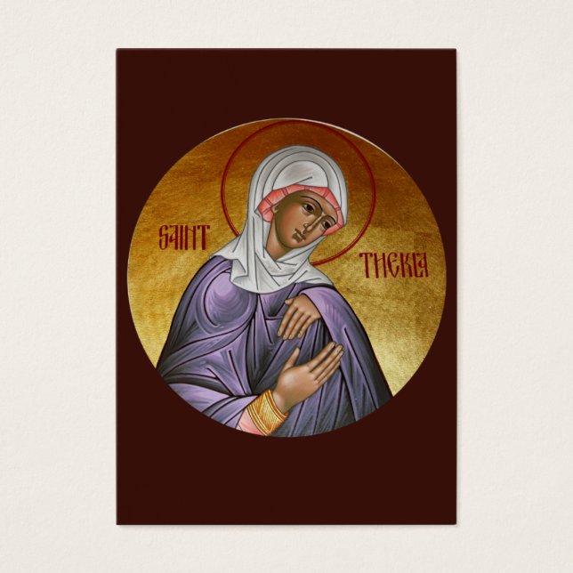 St. Thekla Mini-Prayer-Karte (Vorderseite)
