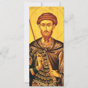St. Theodore Tiron-Orthodoxe Ikone Einladung