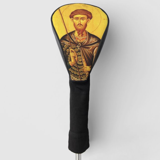St. Theodore Tiron-Orthodoxe Ikone Golf Headcover (Vorderseite)