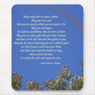 St Theresa Gebet Mousepad