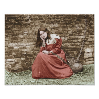 ST THERESE ALS JOAN OF ARC.COLORIZED FOTODRUCK