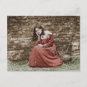 ST THERESE ALS JOAN OF ARC.COLORIZED POSTKARTE
