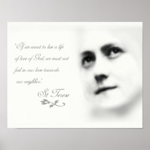 St. Therese auf Liebe Poster