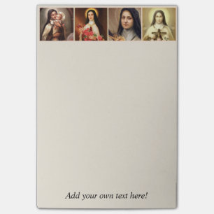 St. Therese das kleine Blumen-Rosen-Kruzifix Post-it Klebezettel