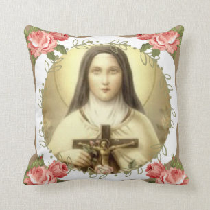 St. Therese des Kindes Jesus wenig Blume Kissen