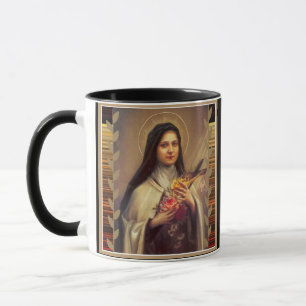 St. Therese die kleinen Blumen-Rosa-Rosen Tasse