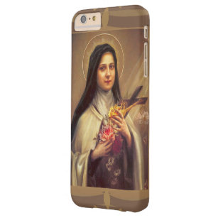St. Therese die kleinen Rosen der Blume w/pink Barely There iPhone 6 Plus Hülle
