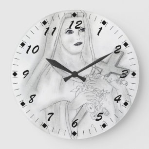 St. Therese Große Wanduhr