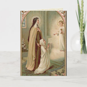 St. Therese Heilige Kommunion Karte