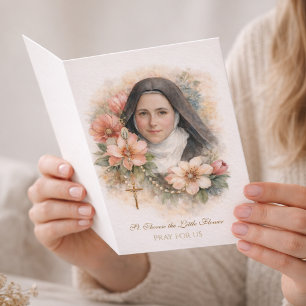 St. Thérèse Heiliger Rosenkranz „Alles ist Gnade“ Karte