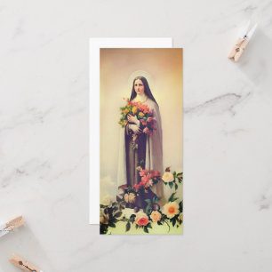 St. Therese Lisieux Grußkarte Karte