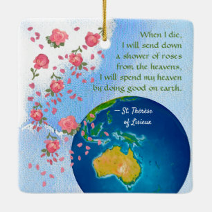 St. Thérèse of Lisieux (BJE 01; Asia/Australia) Keramikornament
