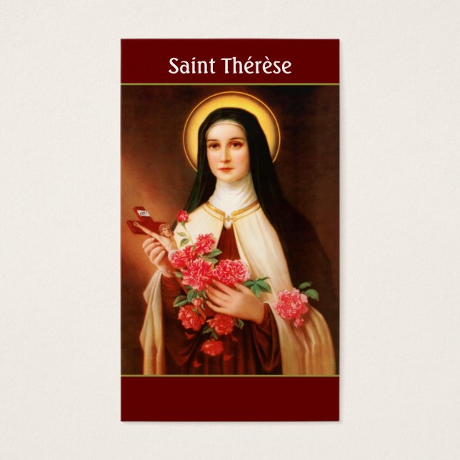 St. Thérèse of Lisieux Gebet Cards (Vorderseite)