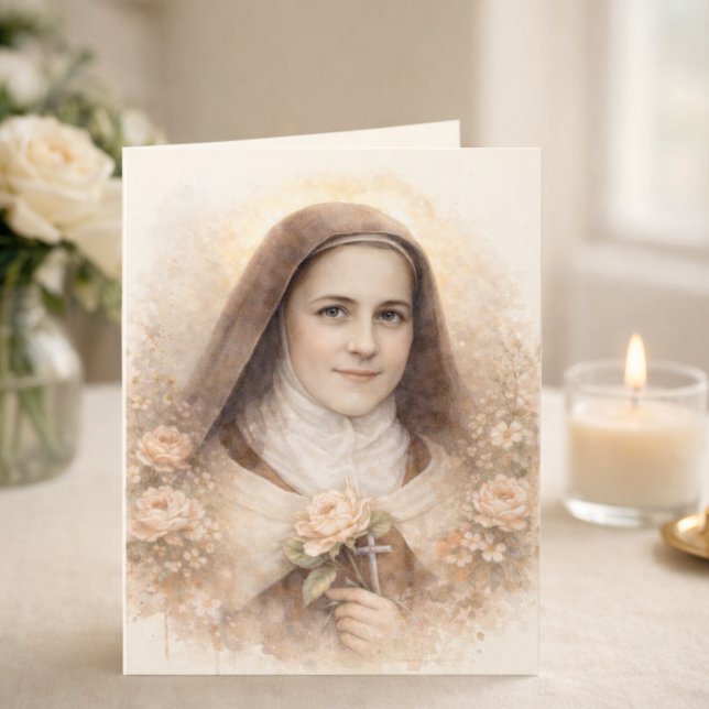 St. Thérèse of Lisieux Roses Scripture  Karte (Von Creator hochgeladen)