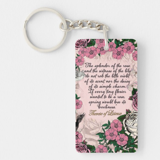 St. Therese of Lisieux Schlüsselkette Schlüsselanhänger (Vorderseite)