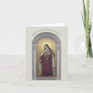 St. Therese of the Child Jesus Birthday Karte