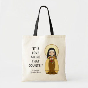 St. Therese Religiöse Carmelite Nun Quotes Tragetasche