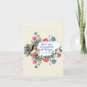 St. Therese Valentinstag individuell gestalten Feiertagskarte