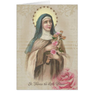 St. Therese von Kinderjesus-Rosen-Vintagem