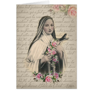 St. Therese von Kinderjesus-Rosen-Vintagem