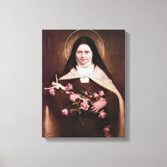 St Therese von Lisieux Devotional Image. Leinwanddruck (Vorderseite)