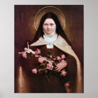 St Therese von Lisieux Devotional Image.