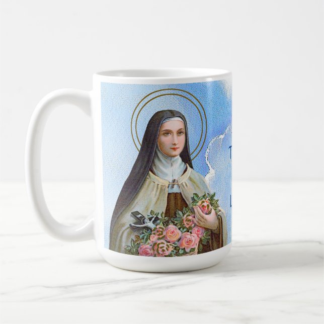 St. Therese von Lisieux die kleine Blume (BJE 01) Kaffeetasse (Links)