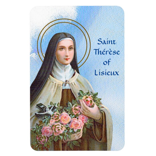 St. Therese von Lisieux die kleine Blume (BJE 01) Magnet (Vertikal)