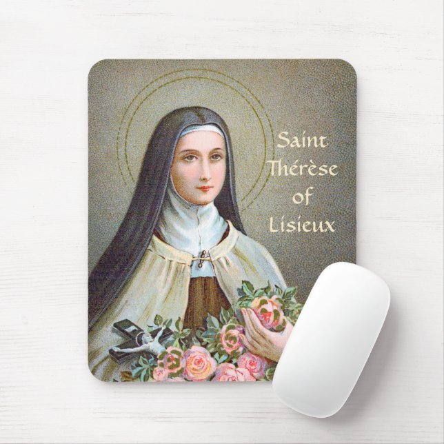 St. Therese von Lisieux die kleine Blume (BJE 01) Mousepad (Mit Mouse)