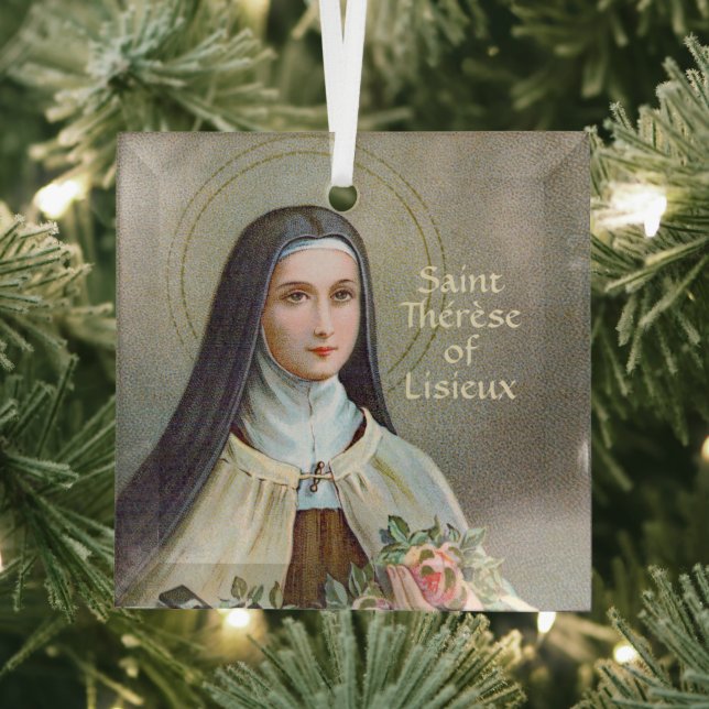 St. Therese von Lisieux die kleine Blume (BJE 01) Ornament Aus Glas (Insitu)